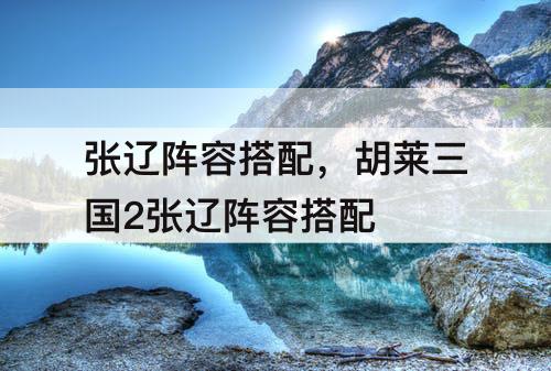 张辽阵容搭配，胡莱三国2张辽阵容搭配