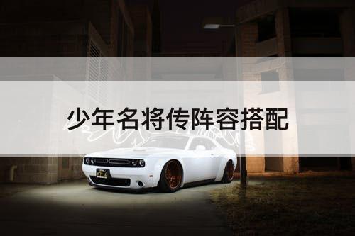 少年名将传阵容搭配