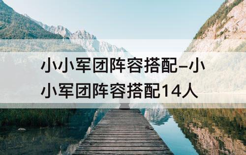 小小军团阵容搭配-小小军团阵容搭配14人