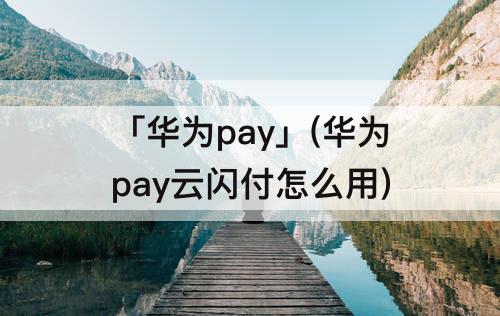 「华为pay」(华为pay云闪付怎么用)