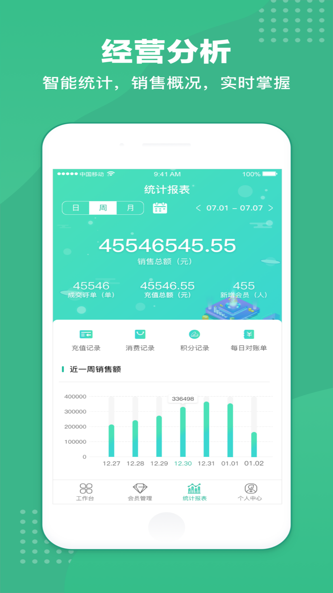 商户收银宝会员管理记账系统app