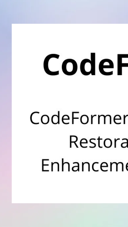 codeformer软件